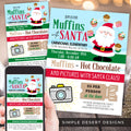 Muffins with Santa Fundraiser Flyer Set